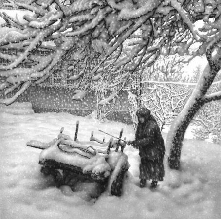 winter landscapes 09 Winter Landscapes Drawn With a Pen